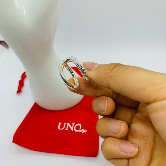 Uno de 50 Ring SHORTCUT RING Woman ring, silver ring, silver plated ring, buckle - Picture 4 of 7